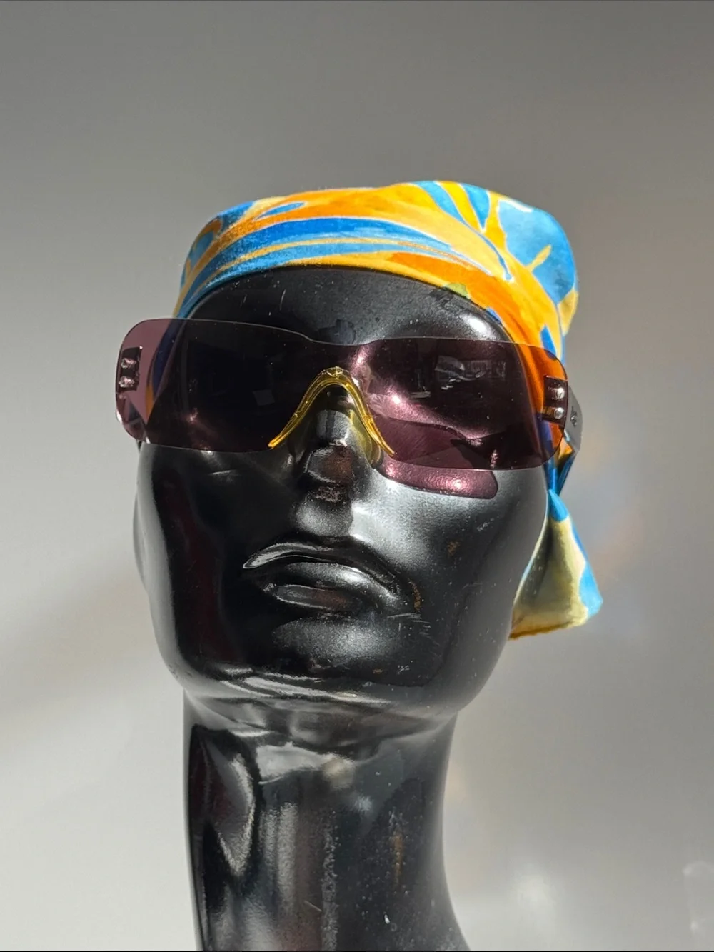 D&G Dolce & Gabbana Y2K Rimless Shield Sunglasses DD2059/S Mauve RARE